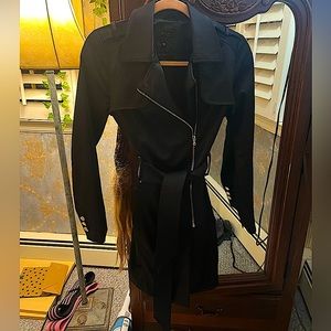 Guess satin trench coat xs